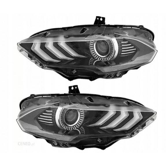 FORD MUSTANG 2018-23 LAMPA LED PRAWA + LEWA Z SILNIK 4PIN USA BIAŁY ODBLASK