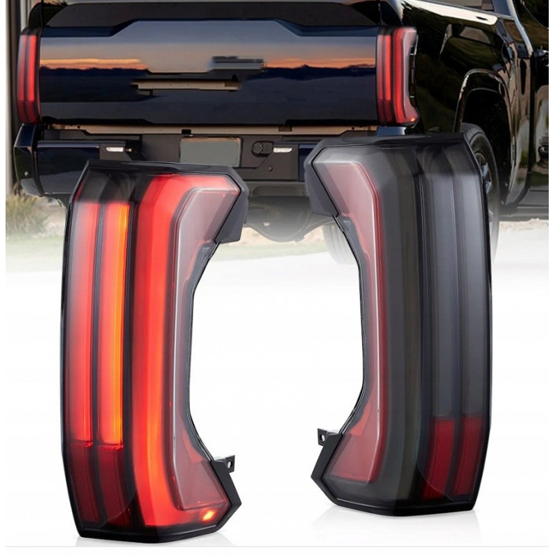 TOYOTA TUNDRA 2022-2024 LAMPA LAMPY TYLNE KOMPLET FULL LED VLAND DYMIONE