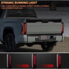 TOYOTA TUNDRA 2022-2024 LAMPA LAMPY TYLNE KOMPLET FULL LED VLAND DYMIONE