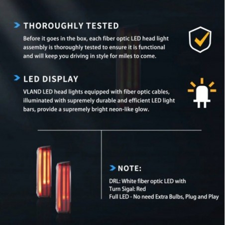 TOYOTA TUNDRA 2022-2024 LAMPA LAMPY TYLNE KOMPLET FULL LED VLAND CZERWONE