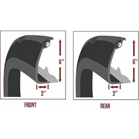 FORD F-150 2021-25 POSZERZENIA BŁOTNIKÓW Z OTWORAMI NAKŁADKI CZARNE Z NITY