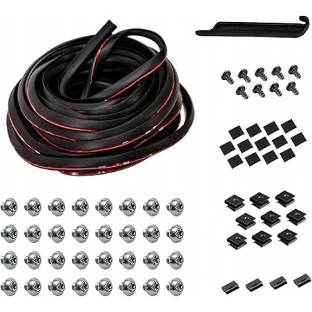 FORD F-150 2021-25 POSZERZENIA BŁOTNIKÓW Z OTWORAMI NAKŁADKI CZARNE Z NITY