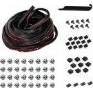 FORD F-150 2021-25 POSZERZENIA BŁOTNIKÓW Z OTWORAMI NAKŁADKI CZARNE Z NITY