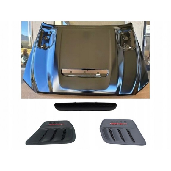 DODGE RAM 2500 3500 SPORT 2020-24 MASKA POKRYWA SILNIKA ALUMINIUM +NAKŁADKI