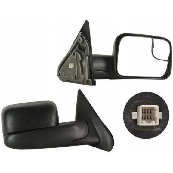 DODGE RAM 2500 3500 2002-2009 LUSTERKO PRAWE DUŻE ELEKTRYCZNE I PODGRZEWANE