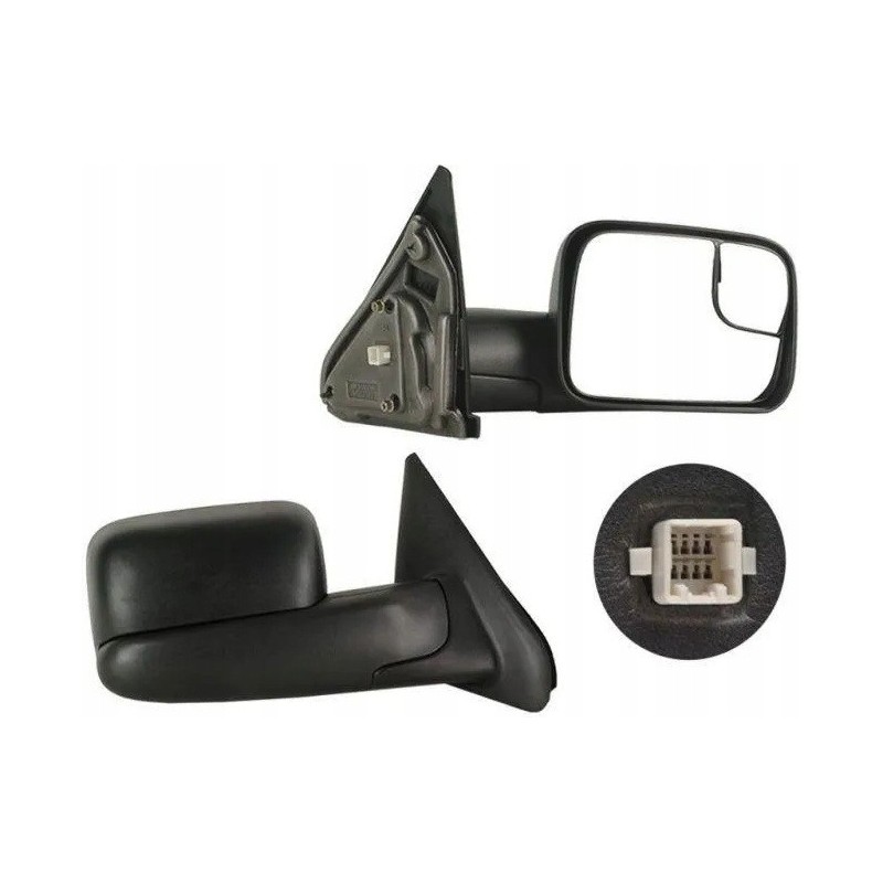 DODGE RAM 2500 3500 2002-2009 LUSTERKO PRAWE DUŻE ELEKTRYCZNE I PODGRZEWANE