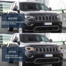 JEEP GRAND CHEROKEE WK2 2014-2021 LAMPA LAMPY FULL LED DRL VLAND KOMPLET