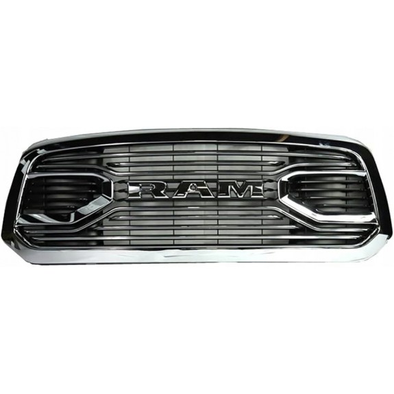 DODGE RAM 1500 2013-2018 ATRAPA GRILL PEŁEN CHROM LIMITED + LOGO RAM