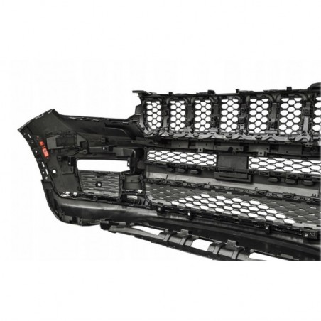 JEEP GRAND CHEROKEE WL 21- ZDERZAK PRZEDNI KOMPLETNY POD PDC + HALOGENY LED