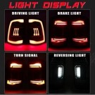 DODGE RAM 1500 2009-18 LAMPA LAMPY KPL TYŁ LED EURO ŻÓŁTY KIERUNEK CZERWONE