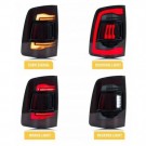 DODGE RAM 1500 2009-18 LAMPA LAMPY KPL TYŁ LED EURO ŻÓŁTY KIERUNEK CZERWONE