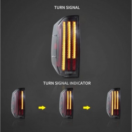 TOYOTA TUNDRA 2014-2021 LAMPA LAMPY FULL LED VLAND CZERWONE KIERUNEK ŻÓŁTY