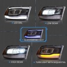 LAMPA LED VLAND DRL BLUE LEWA + PRAWA BLACK KOMPLET DODGE RAM 2009-2018
