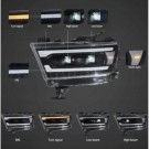 DODGE RAM 1500 2019- LAMPA LAMPY FULL LED VLAND SOCZEWKI BLACK EUROPA CLEAR