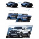 DODGE RAM 1500 2019- LAMPA LAMPY FULL LED VLAND SOCZEWKI BLACK EUROPA CLEAR