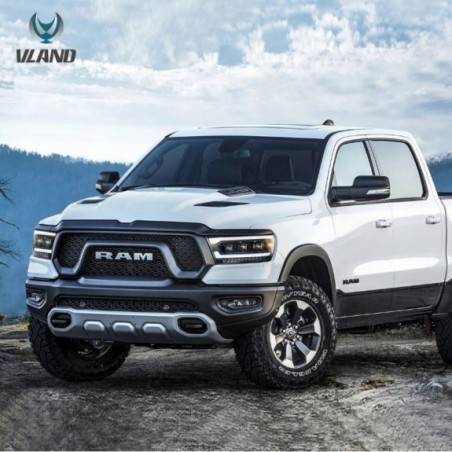 LAMPA LAMPY LED CZARNE SOCZEWKI VLAND MATRIX KOMPLET DODGE RAM 1500 2019-24