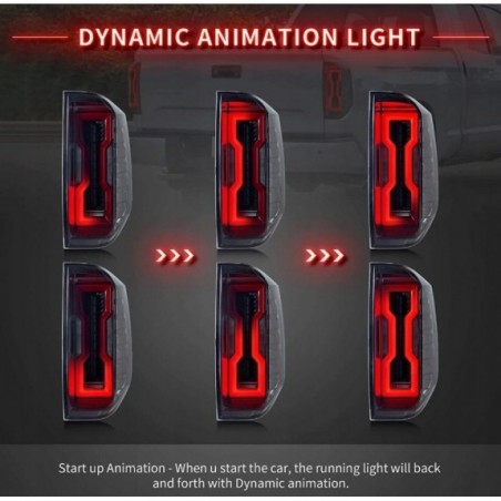 TOYOTA TUNDRA 2014-2021 LAMPA LAMPY FULL LED VLAND DYMIONE KIERUNEK ŻÓŁTY