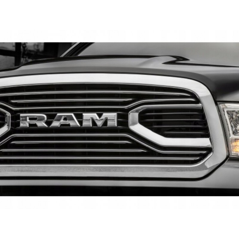 DODGE RAM 1500 2013-2018 ATRAPA GRILL PEŁEN CHROM LIMITED + LOGO RAM