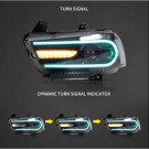 DODGE CHARGER 2011-2014 LAMPA LAMPY PRZEDNIE KOMPLET LED VLAND EUROPA RGB