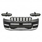 JEEP GRAND CHEROKEE WL 2021- ZDERZAK PRZEDNI KOMPLET BEZ PDC + HALOGENY LED