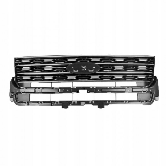 FORD EXPLORER 2016-2017 ATRAPA GRILL LISTWY CHROM + SREBRNE