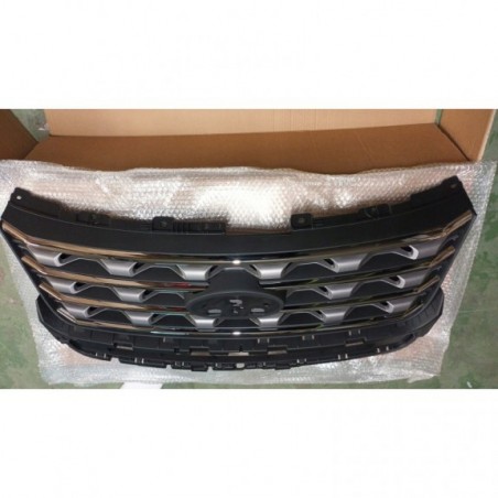 FORD EXPLORER 2016-2017 ATRAPA GRILL LISTWY CHROM + SREBRNE