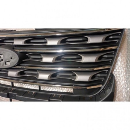 FORD EXPLORER 2016-2017 ATRAPA GRILL LISTWY CHROM + SREBRNE