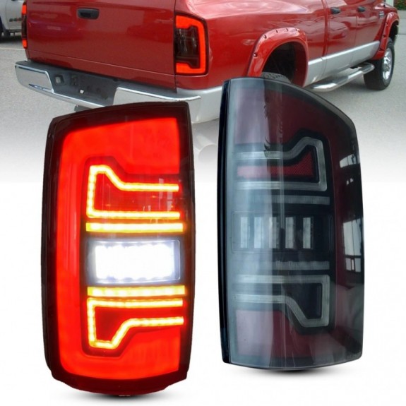 DODGE RAM 2007-2008 LAMPA LAMPY TYŁ KPL LED EUROPA ŻÓŁTY KIERUNEK DYMIONE