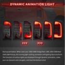 DODGE RAM 2007-2008 LAMPA LAMPY TYŁ KPL LED EUROPA ŻÓŁTY KIERUNEK DYMIONE