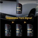 DODGE RAM 2002-2006 LAMPA LAMPY TYŁ KPL LED EUROPA ŻÓŁTY KIERUNEK DYMIONE