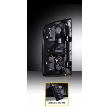 DODGE RAM 2002-2006 LAMPA LAMPY TYŁ KPL LED EUROPA ŻÓŁTY KIERUNEK DYMIONE