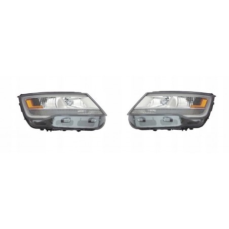 FORD EXPLORER LIFT 2016-2017 LAMPA PRAWA + LEWA PRZÓD LED JASNY ŚRODEK KPL