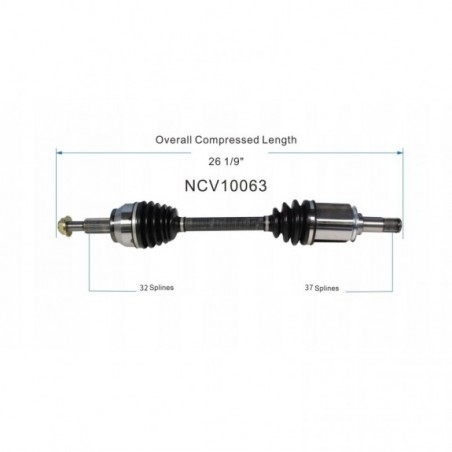 PÓŁOŚ PRZEGUB LEWA NOWA JEEP GRAND CHEROKEE WK2 3.0 3.6 5.7 HEMI 2011-2017
