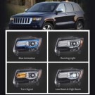 LAMPA LAMPY FULL LED DRL EU VLAND CHROM JEEP GRAND CHEROKEE WK2 2011-2013