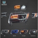 LAMPA LAMPY FULL LED DRL EU VLAND CZARNE JEEP GRAND CHEROKEE WK2 2011-2013