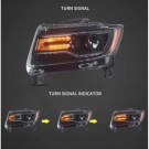 LAMPA LAMPY FULL LED DRL EU VLAND CZARNE JEEP GRAND CHEROKEE WK2 2011-2013