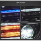 LAMPA LAMPY FULL LED DRL EU VLAND CZARNE JEEP GRAND CHEROKEE WK2 2011-2013