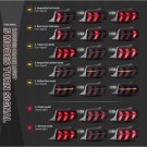 FORD MUSTANG 2010-2012 LAMPA LAMPY TYŁ LED VLAND 7 SEKWENCJI KIERUNEK ŻÓŁTY