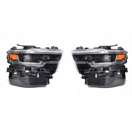 DODGE RAM TRX 2021-2024 LAMPA LAMPY FULL LED KOMPLET LEWA + PRAWA CZARNE