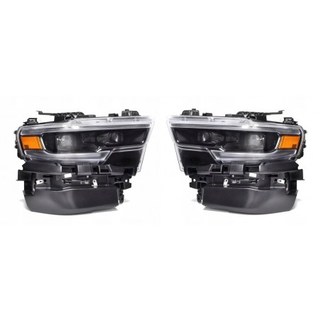 DODGE RAM TRX 2021-2024 LAMPA LAMPY FULL LED KOMPLET LEWA + PRAWA CZARNE
