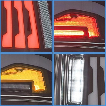 DODGE RAM 1500 2009-18 LAMPA LAMPY KPL TYŁ LED EUROPA ŻÓŁTY KIERUNEK CZYSTE