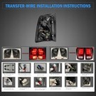 DODGE RAM 1500 2009-18 LAMPA LAMPY KPL TYŁ LED EUROPA ŻÓŁTY KIERUNEK CZYSTE