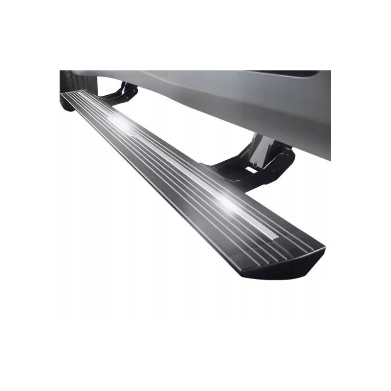 DODGE RAM 1500 IV 2011-2018 PRÓG PROGI ELEKTRYCZNE STOPNIE WYSUWANE Z LOGO