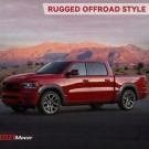 DODGE RAM V 2019- NAKŁADKA NAKŁADKI LISTWA BŁOTNIKA KOMPLET Z OTW OFF ROAD