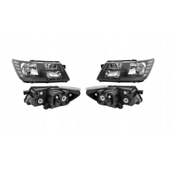 LAMPA PRAWA + LEWA EUROPA KOMPLET CZARNA DODGE JOURNEY FREEMONT 2009-2020
