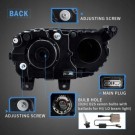 DODGE CHALLENGER 2015-23 LAMPA LAMPY LEWA +PRAWA PRZÓD EUROPA LED VLAND RGB