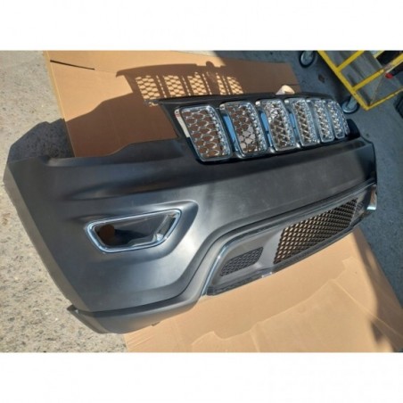 JEEP GRAND CHEROKEE WK2 2017-2021 ZDERZAK PRZÓD KOMPLETNY Z CHROMAMI