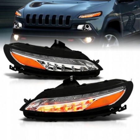 JEEP CHEROKEE KL 2014-2018 LAMPA LED LEWA + PRAWA USA KOMPLET