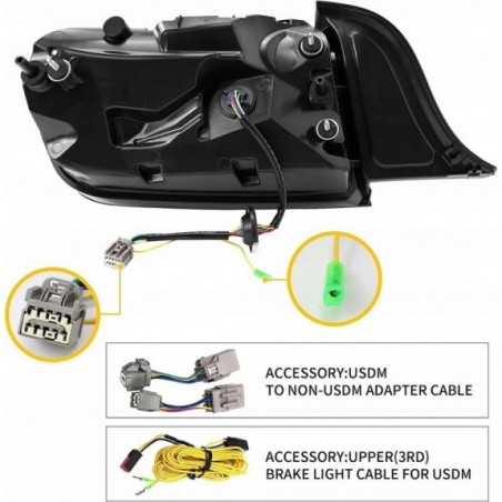 FORD MUSTANG 2015-2023 LAMPA LAMPY TYLNE LED VLAND DYMIONE EUROPA