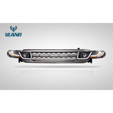TOYOTA FJ CRUISER XJ10 2007-2015 LAMPA LAMPY PRZÓD LED VLAND EUROPA + GRILL